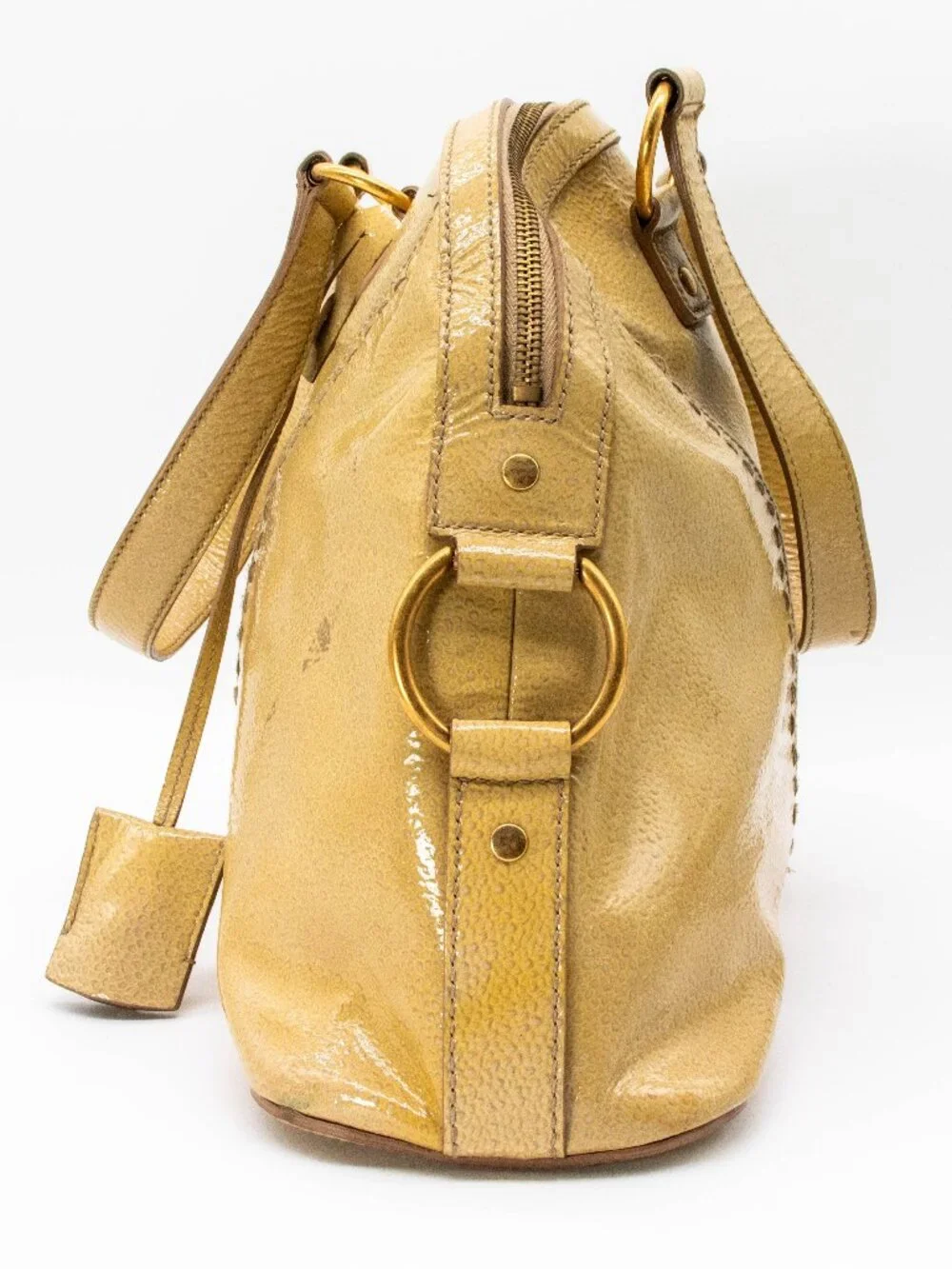 YSL Saint Laurent Muse Large Patent Satchel